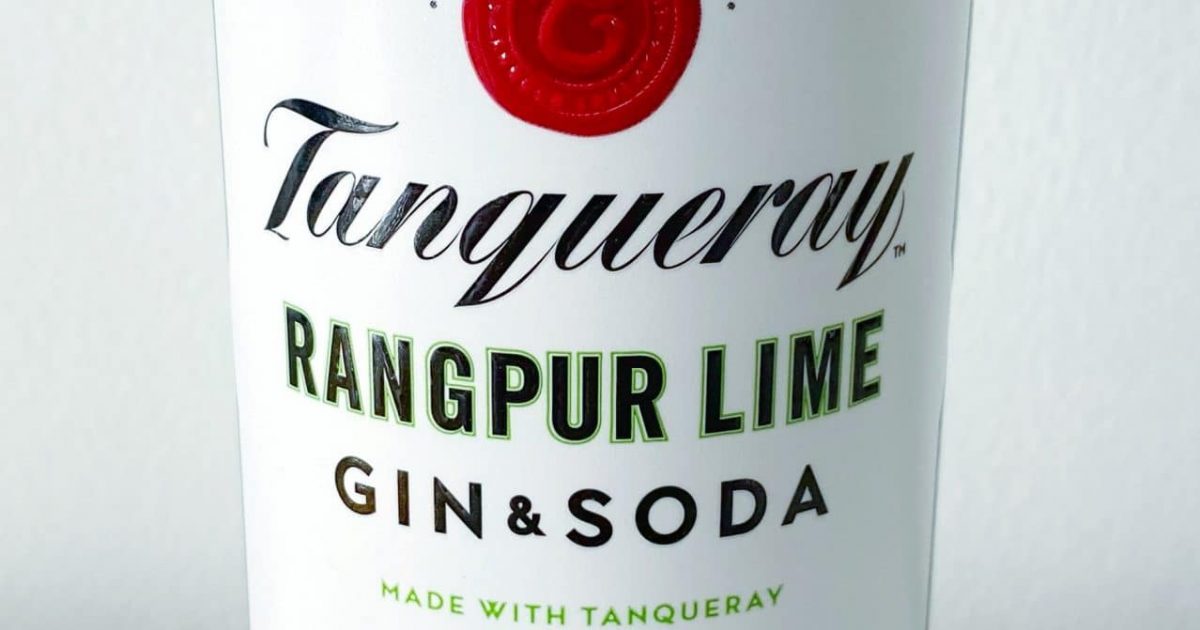 Tanqueray Rangpur Lime Gin And Soda RTD Review And Tasting Notes