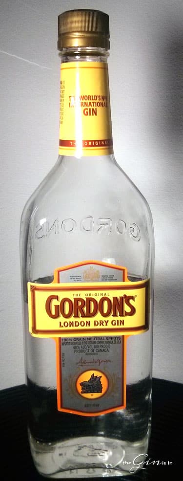 gordon's gin -bottle