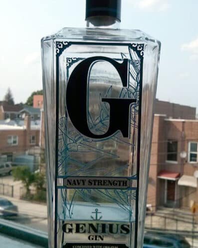 Genius Gin Navy Strength Bottle