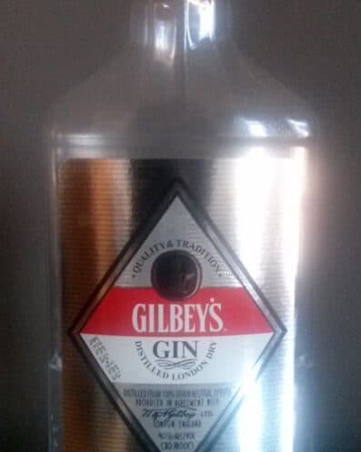 Gilbeys Gin Bottle