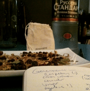 We took a closer look at the botanicals in the bag to see what was going into our gin.