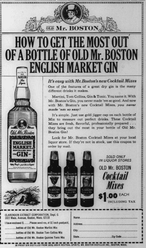 Old Mr. Boston English Market Gin, August 1964, Indianapolis Recorder