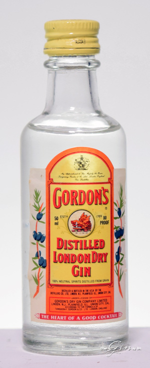 Buy Gordons London Dry Gin early 1980s 200ml