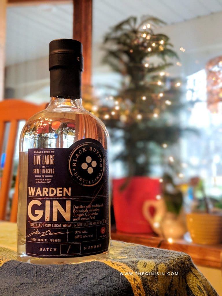 Warden Gin from Black Button Distillery Review and Rating the GIN is IN