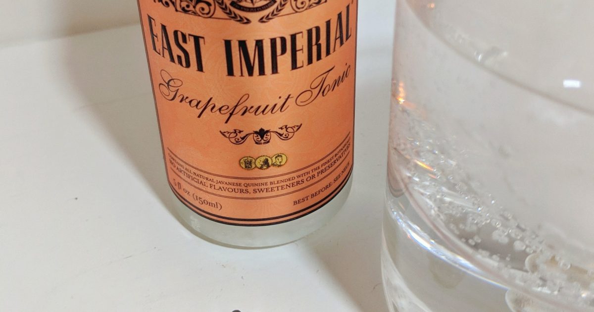 East Imperial Grapefruit Tonic Tonic Water Review and Tasting Notes