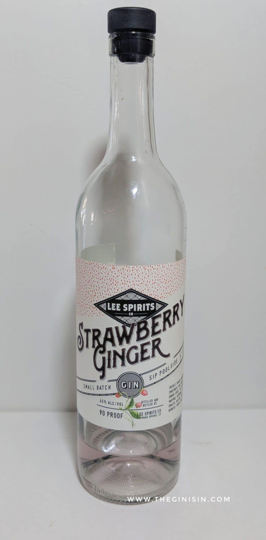 Strawberry Ginger Gin from Lee Spirits Co. Review the GIN is IN