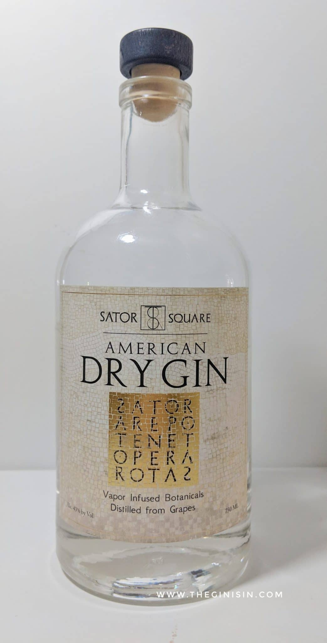 Sator Square American Dry Gin Expert Gin Review and Tasting Notes