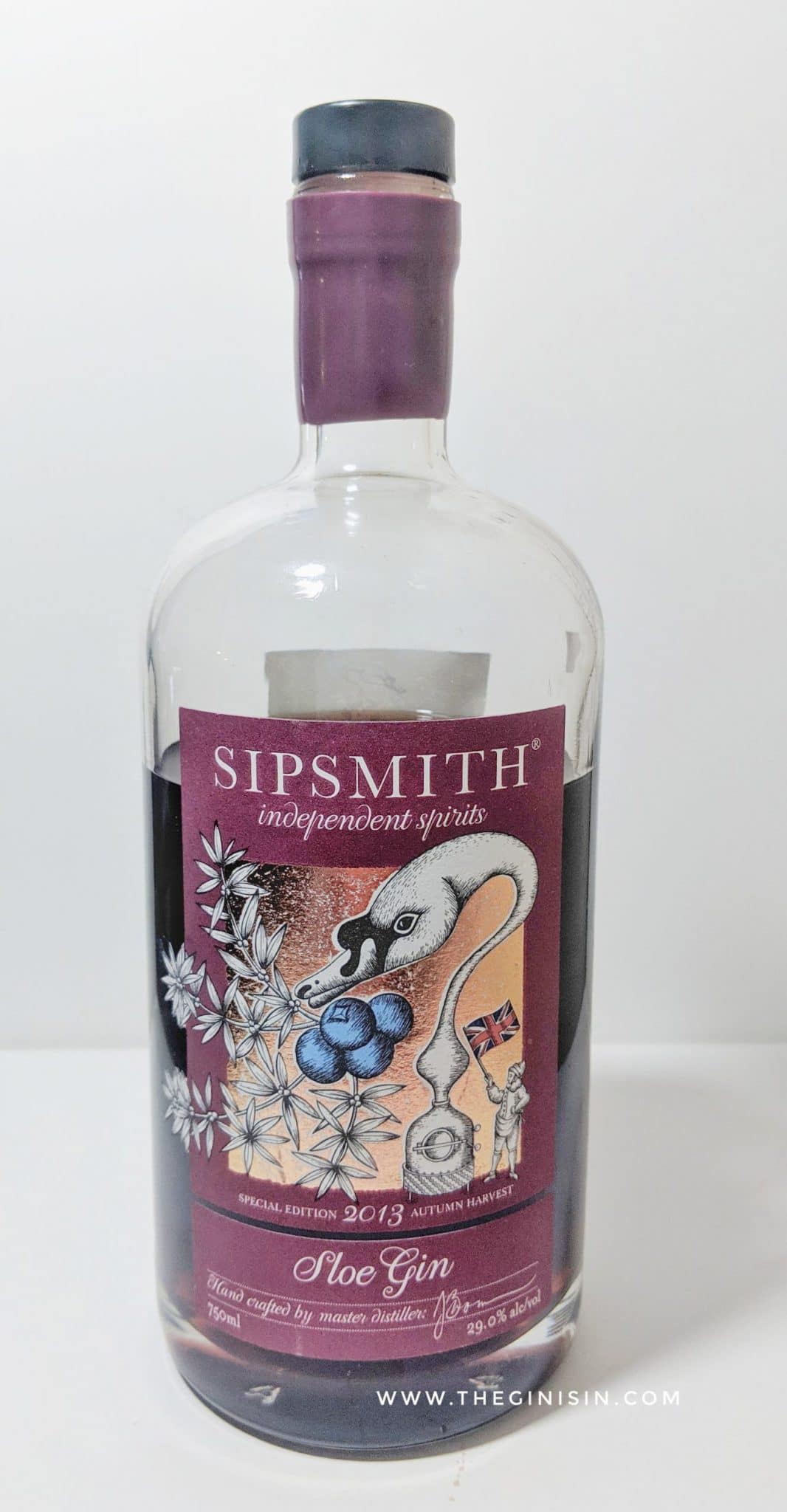 Sipsmith Sloe Gin 2013 Expert Gin Review and Tasting Notes