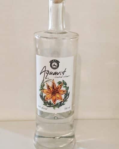 Temple Distilling Aquavit Bottle