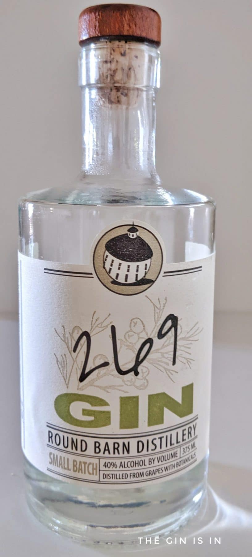 Gins distilled from a base spirit of grapes
