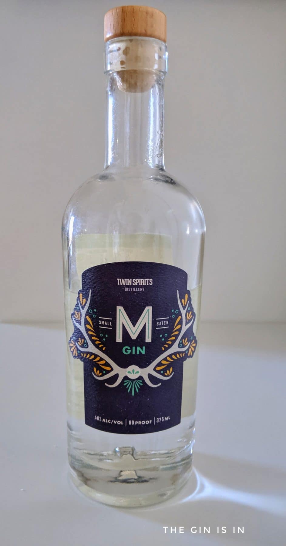 M Gin from Twin Spirits Distillery Review and Rating the GIN is IN
