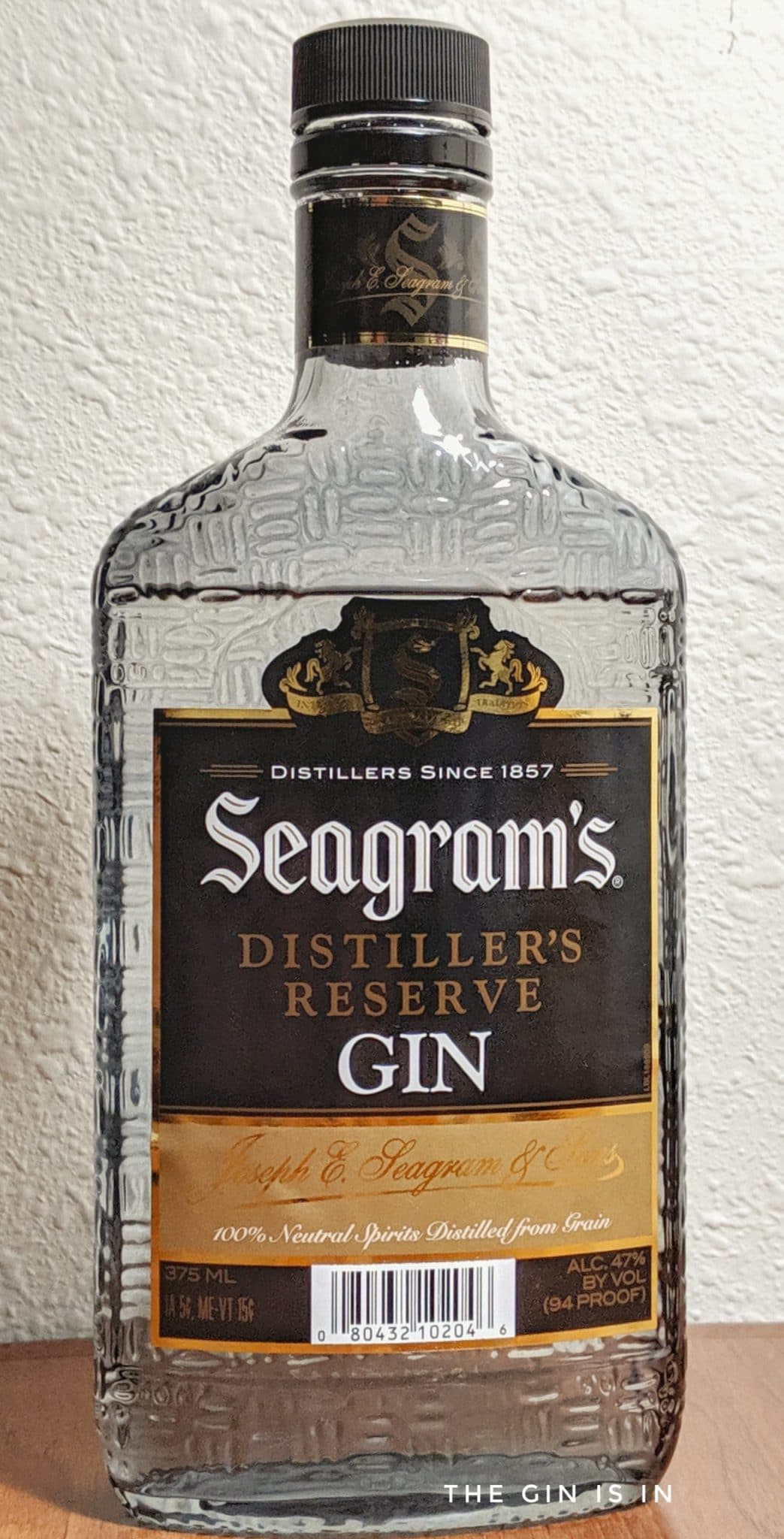 Seagram's Distillers Reserve Expert Gin Review and Tasting Notes