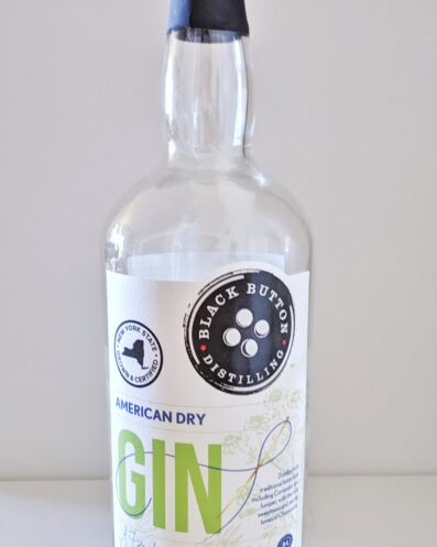 Black Button Distilling American Dry Gin Bottle