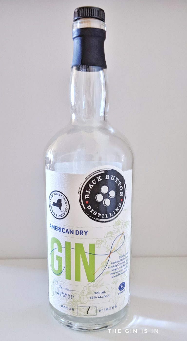 Black Button Distilling American Dry Gin Expert Gin Review and