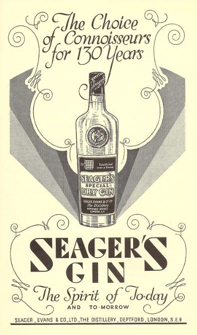 Seager's ad Food and Wine 1935