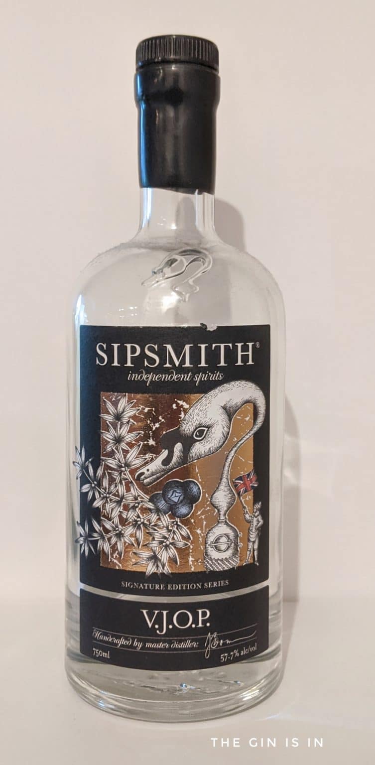 V.J.O.P. Gin from Sipsmith Distillery Review and Rating the GIN is IN