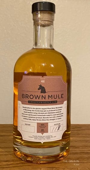 Brown Mule Gin Bottle