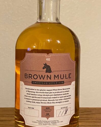 Brown Mule Gin Bottle