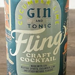 Fling Cucumber Lime Gin & Tonic
