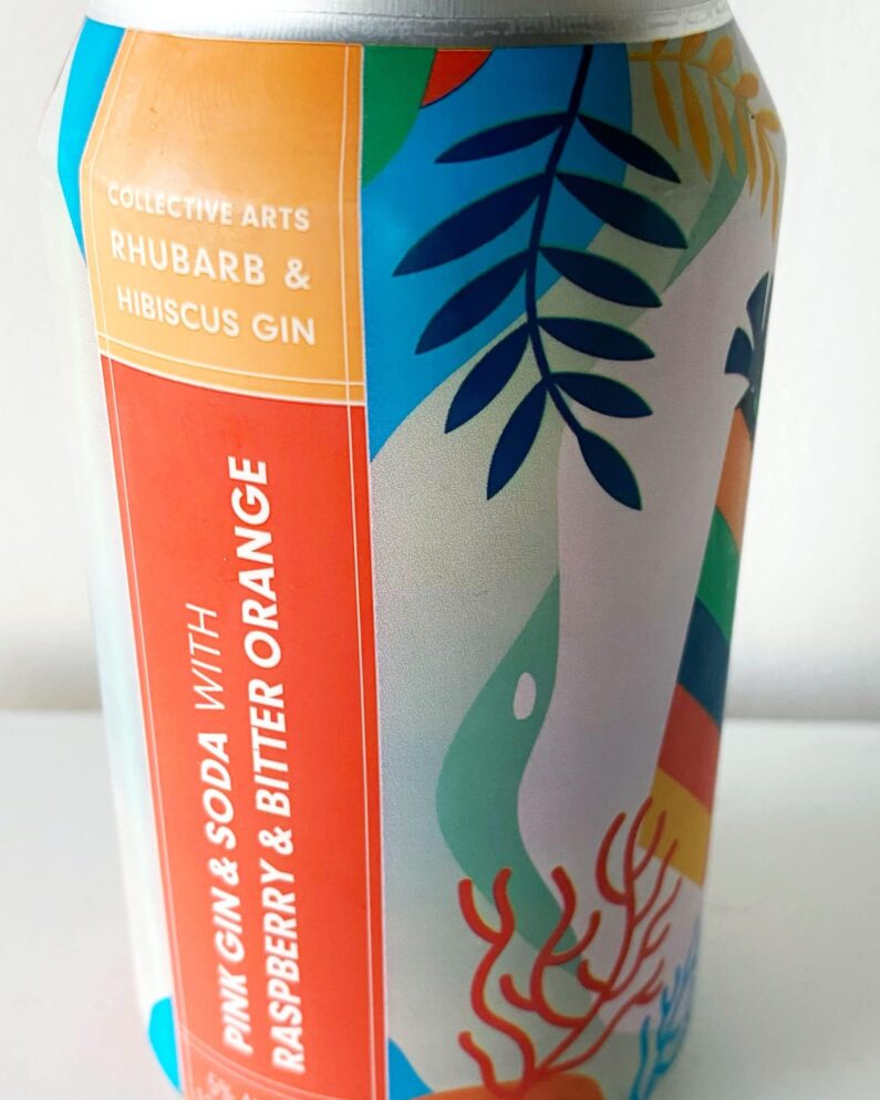 Pink Gin & Soda with Raspberry & Bitter Orange