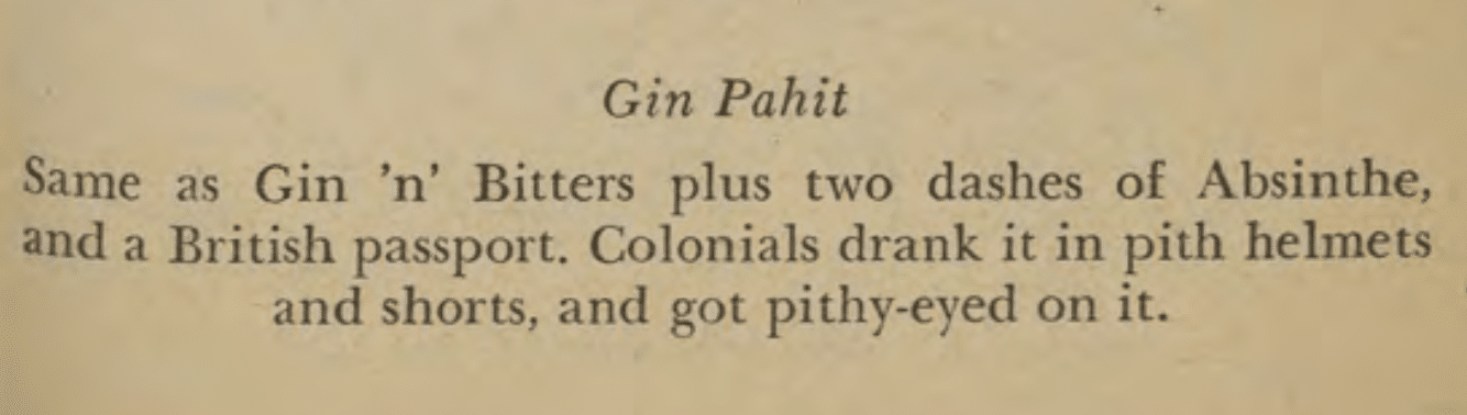 Gin Pahit the GIN is IN
