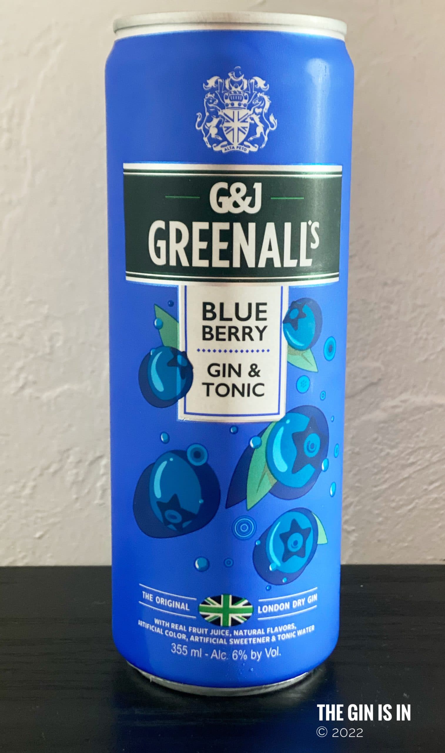 G&J Greenalls Blueberry Gin and Tonic RTD Review and Tasting Notes