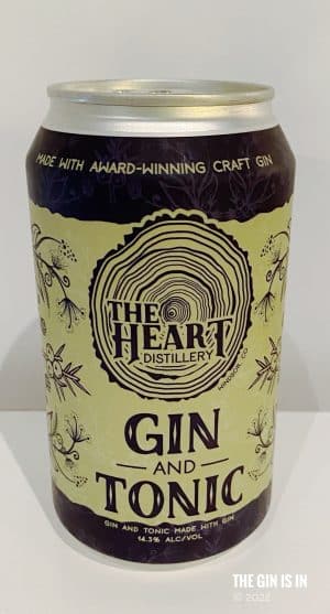 The Heart Distillery Gin and Tonic Can