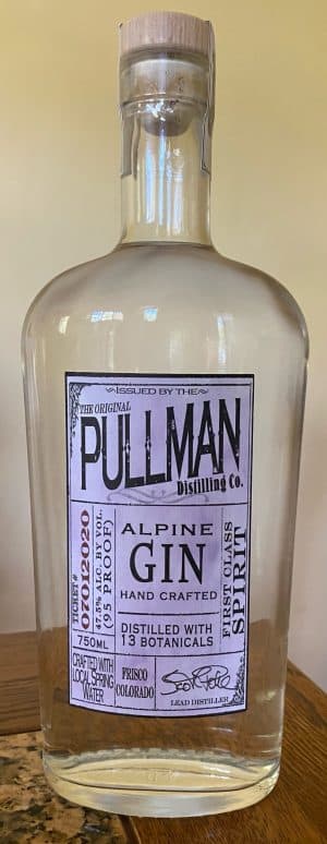 Pullman Distillery Alpine Gin Bottle