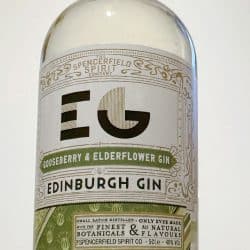 Edinburgh Gooseberry and Elderflower Gin Bottle