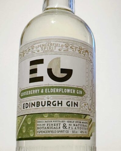 Edinburgh Gooseberry and Elderflower Gin Bottle