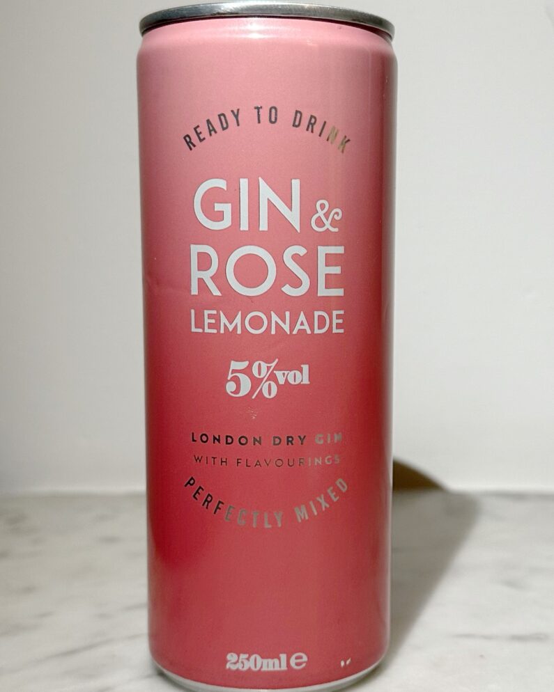 Gin and Rose Lemonade Can