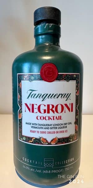 Tanqueray Negroni Bottle
