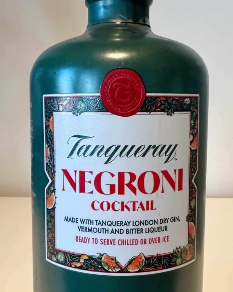 Tanqueray Negroni Bottle