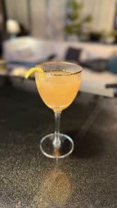 Mayfair Variation cocktail served in a coupe