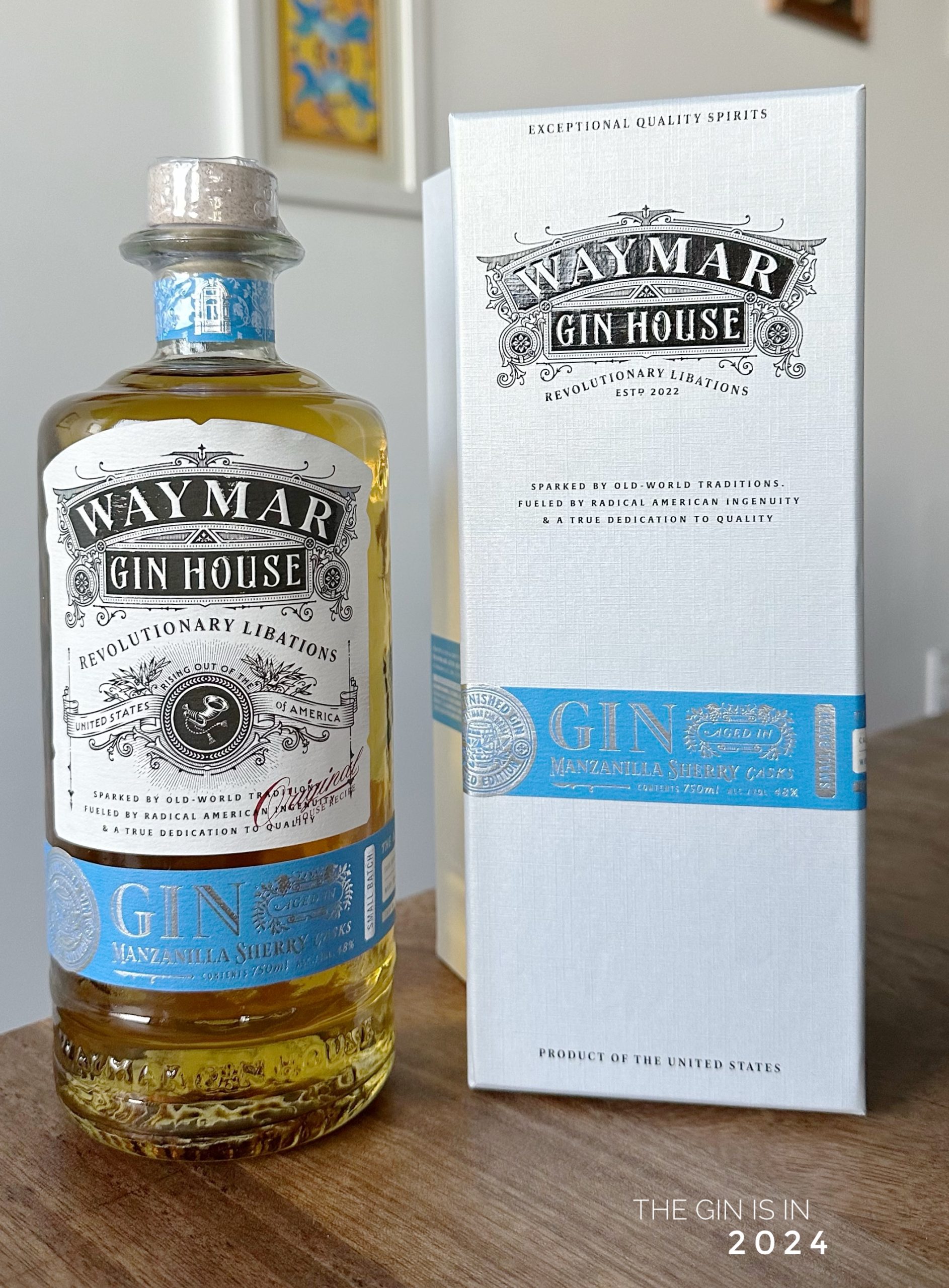 Waymar Gin House Gin aged in Manzanilla Sherry Casks