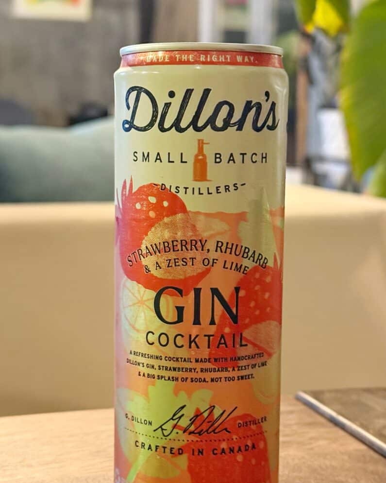 Dillon Strawberry Rhubarb Gin Cocktail Can