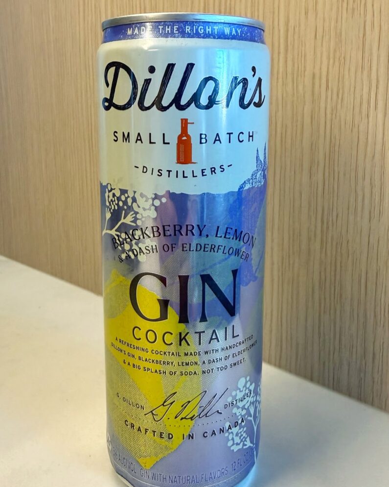 Dillon's Blueberry, Lemon and Dash of Elderflower Cocktail Can