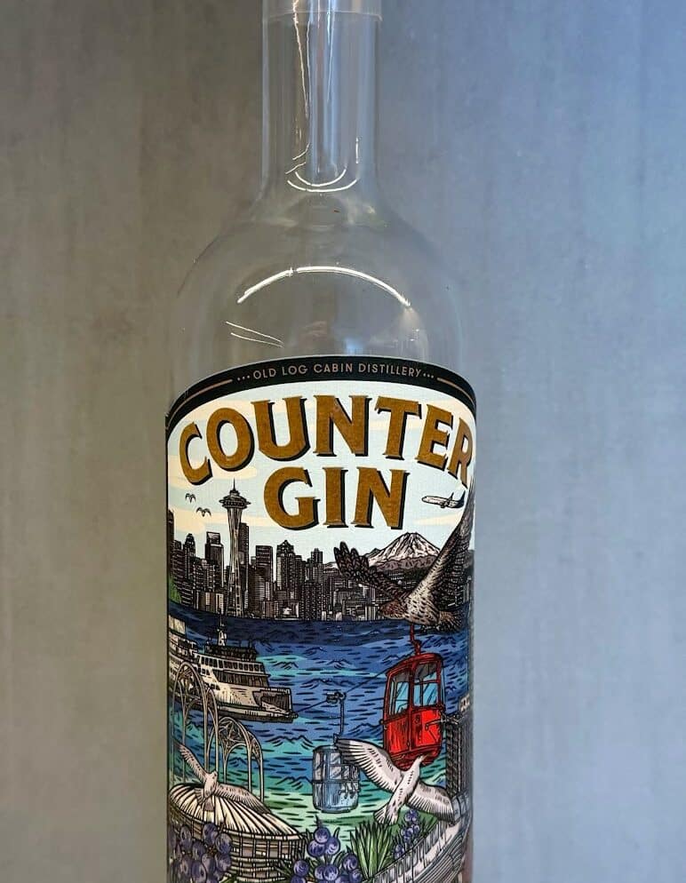 Counter Gin Bottle